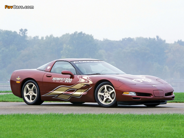 Corvette Coupe 50th Anniversary Indy 500 Pace Car (C5) 2002 wallpapers (640 x 480)