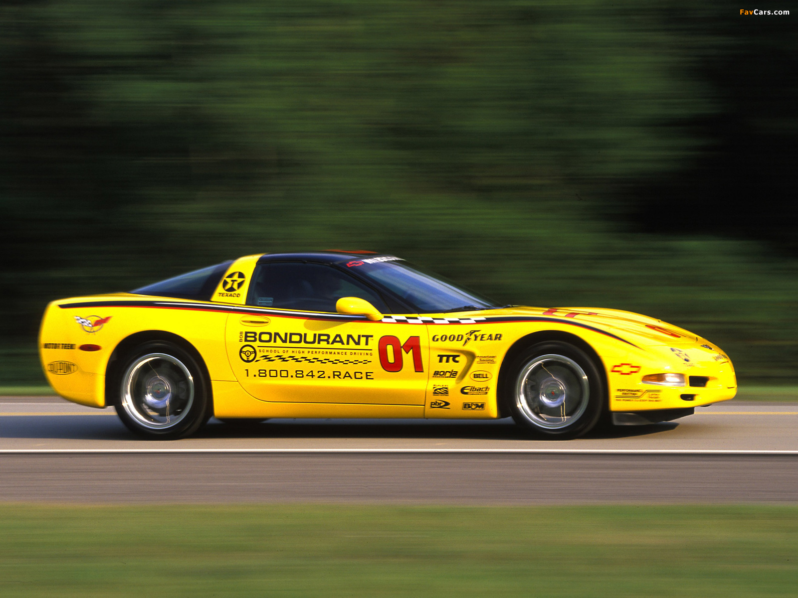 Corvette Bondurant Racing School (C5) 2002–04 wallpapers (1600 x 1200)