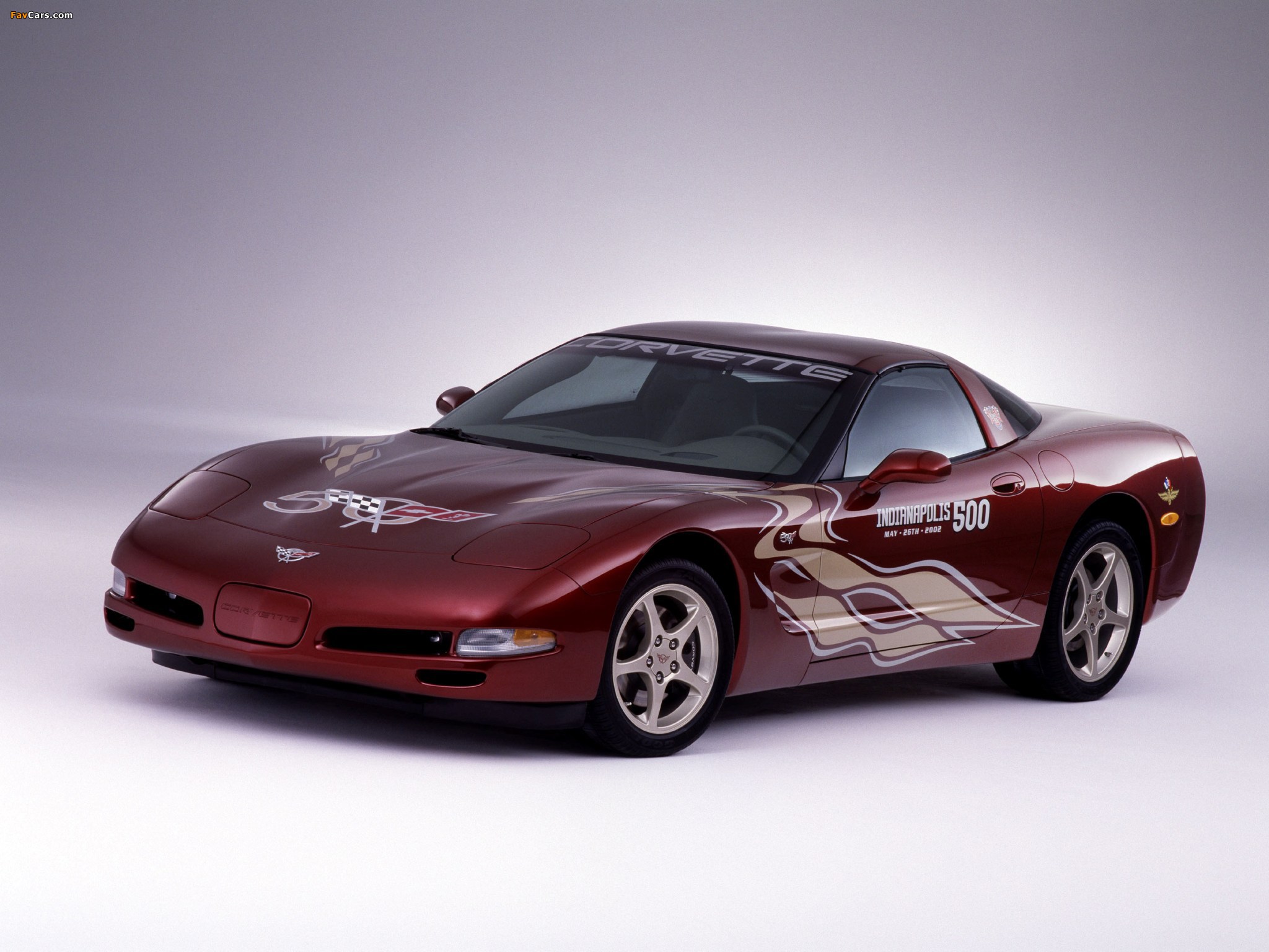Corvette Coupe 50th Anniversary Indy 500 Pace Car (C5) 2002 wallpapers (2048 x 1536)
