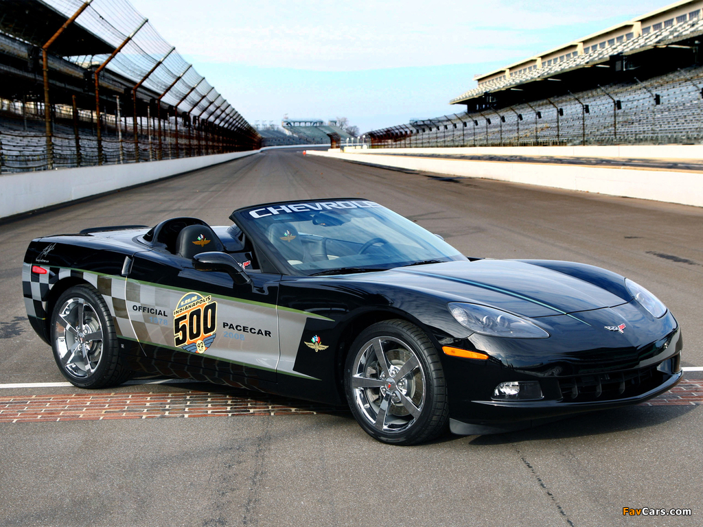 Images of Corvette Convertible 30th Anniversary Indy 500 Pace Car (C6) 2008 (1024 x 768)