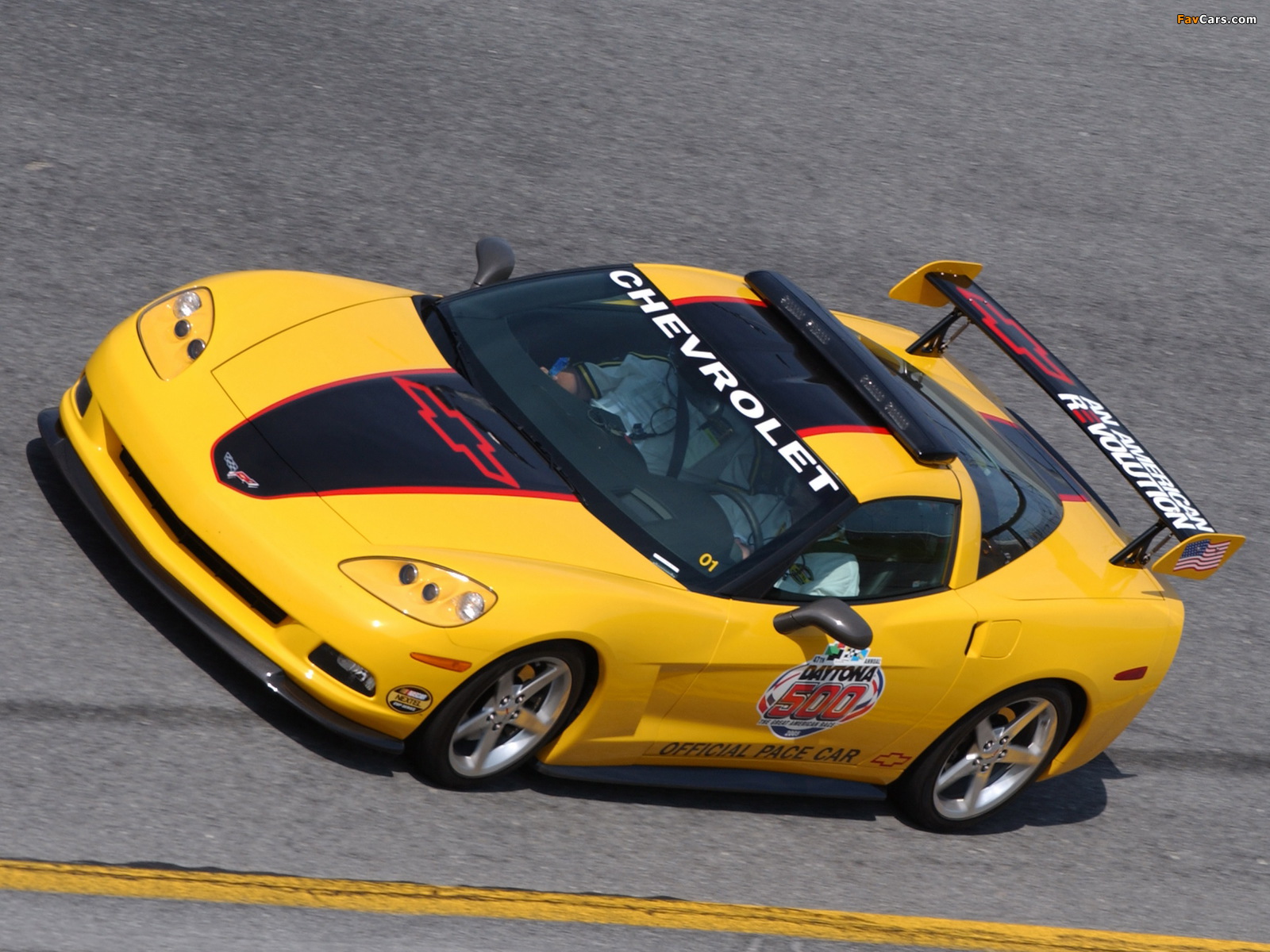 Photos of Corvette Coupe Daytona 500 Pace Car (C6) 2005 (1600 x 1200)