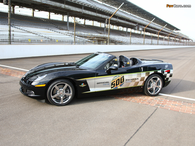 Photos of Corvette Convertible 30th Anniversary Indy 500 Pace Car (C6) 2008 (800 x 600)