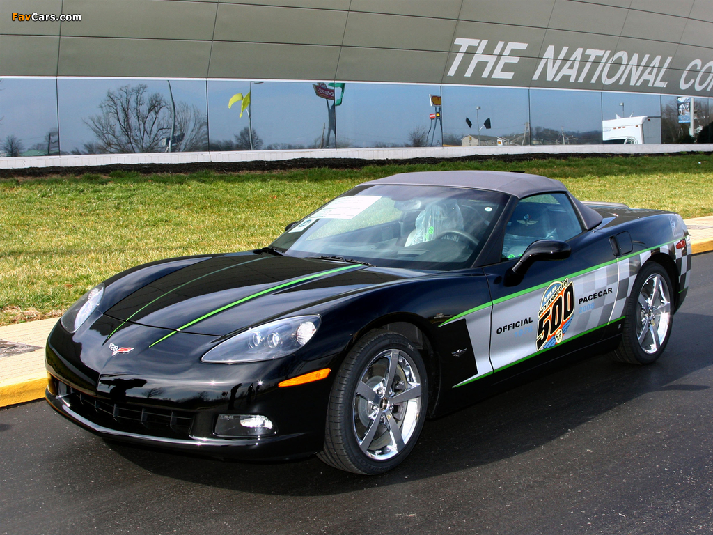Pictures of Corvette Convertible 30th Anniversary Indy 500 Pace Car (C6) 2008 (1024 x 768)