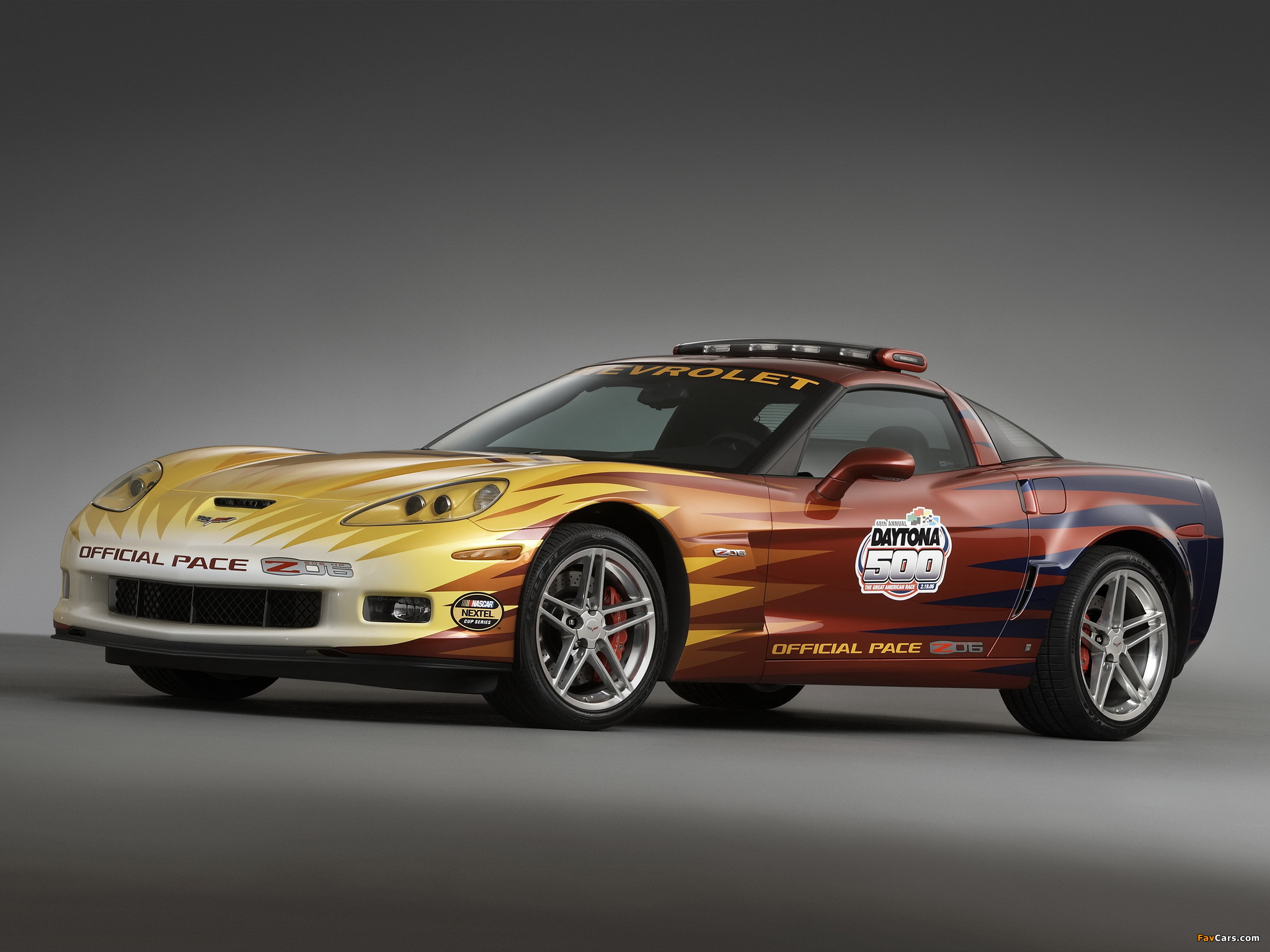 Corvette Z06 Daytona 500 Pace Car (C6) 2006 wallpapers (2048 x 1536)