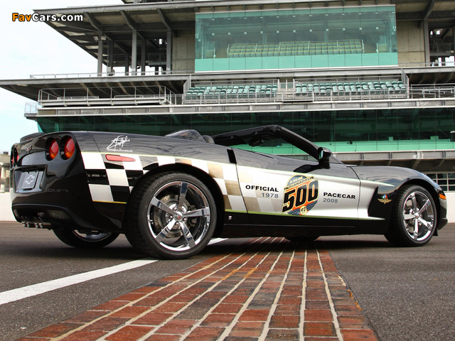 Corvette Convertible 30th Anniversary Indy 500 Pace Car (C6) 2008 wallpapers (640 x 480)