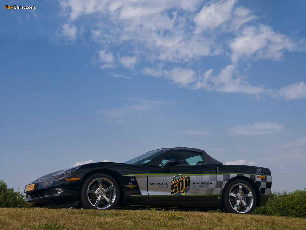 Corvette Convertible 30th Anniversary Indy 500 Pace Car (C6) 2008 wallpapers (1024 x 768)