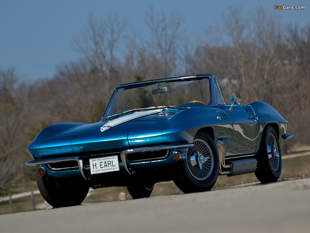 Photos of Corvette Sting Ray Convertible Show Car (C2) 1963 (1024 x 768)