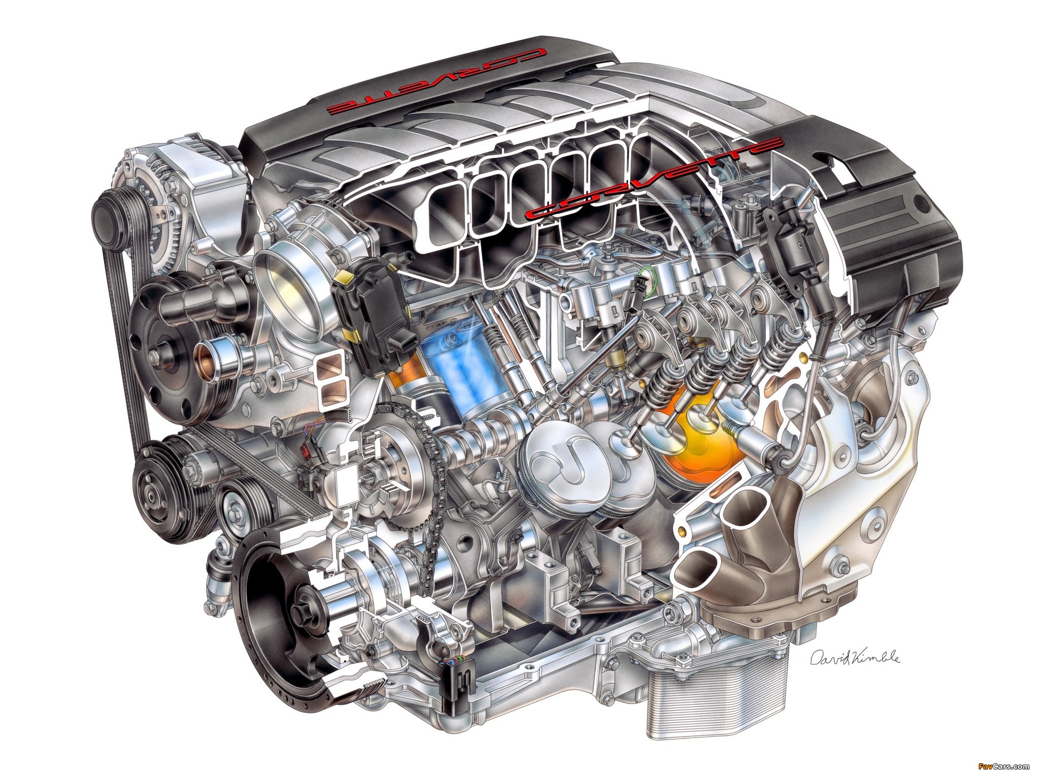 Images of Engines  Corvette LT1 6.2L V-8 VVT DI (2048 x 1536)
