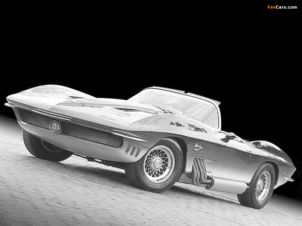Corvette Mako Shark Concept Car 1962 wallpapers (1024 x 768)