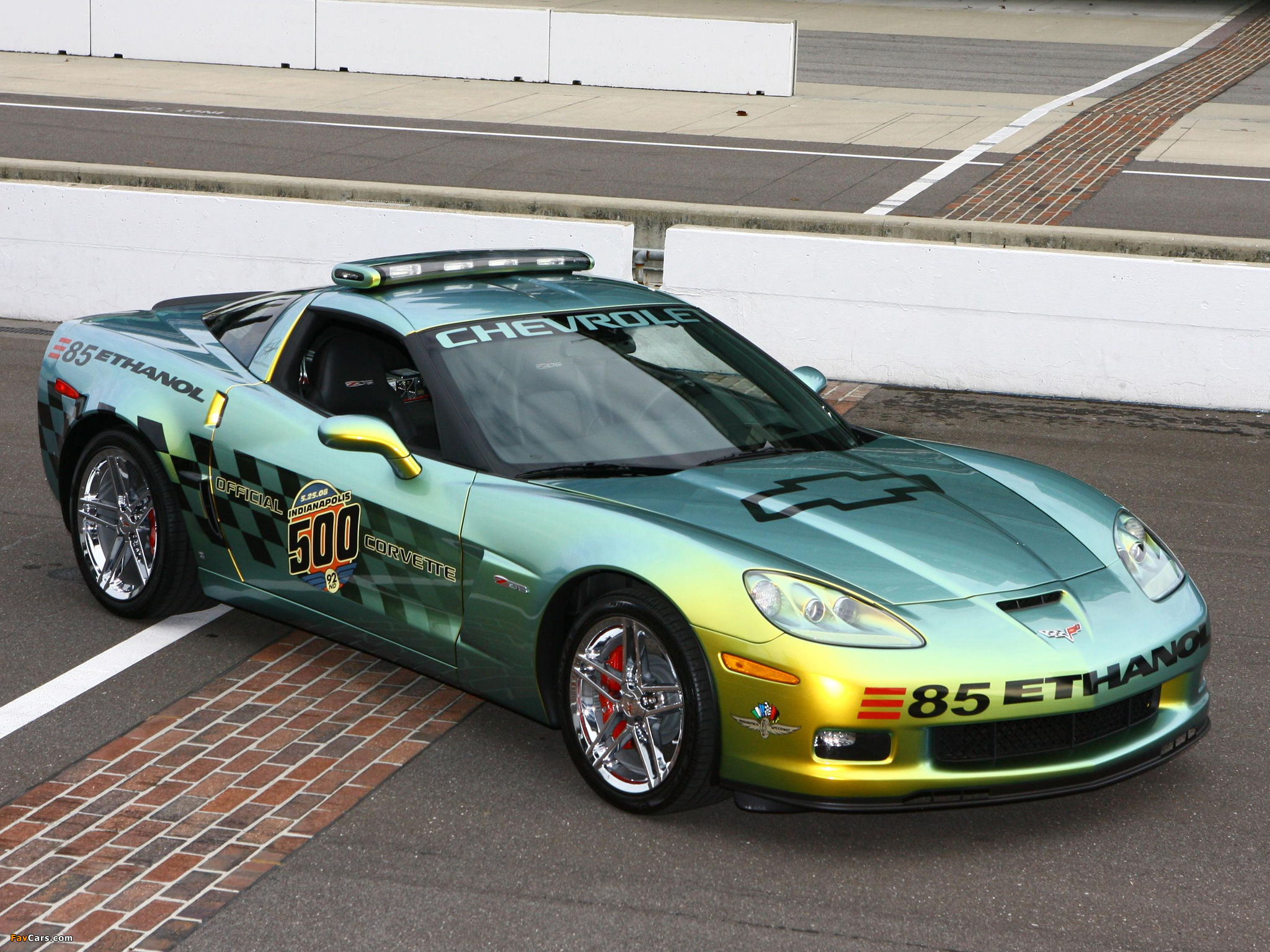 Corvette Z06 E85 Concept Indy 500 Pace Car (C6) 2008 photos (2048 x 1536)