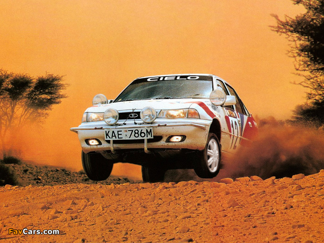 Daewoo Cielo Rally Car 1994–97 photos (640 x 480)