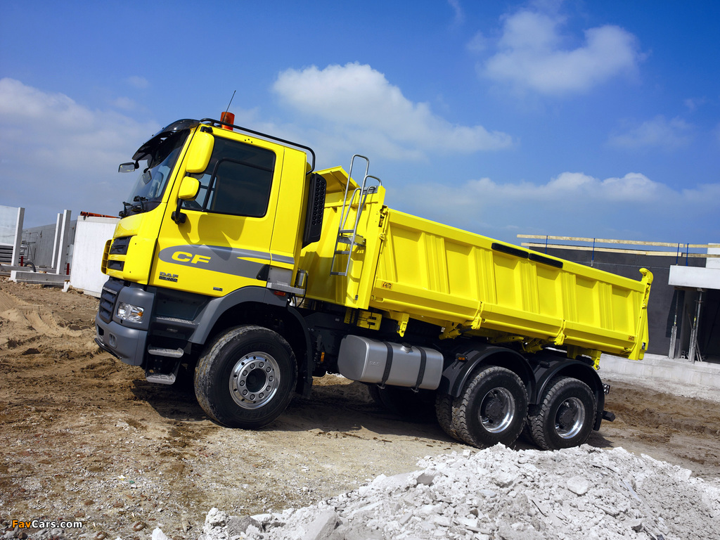 DAF CF85.460 6x4 FAT Day Cab Tipper 2006–13 pictures (1024 x 768)