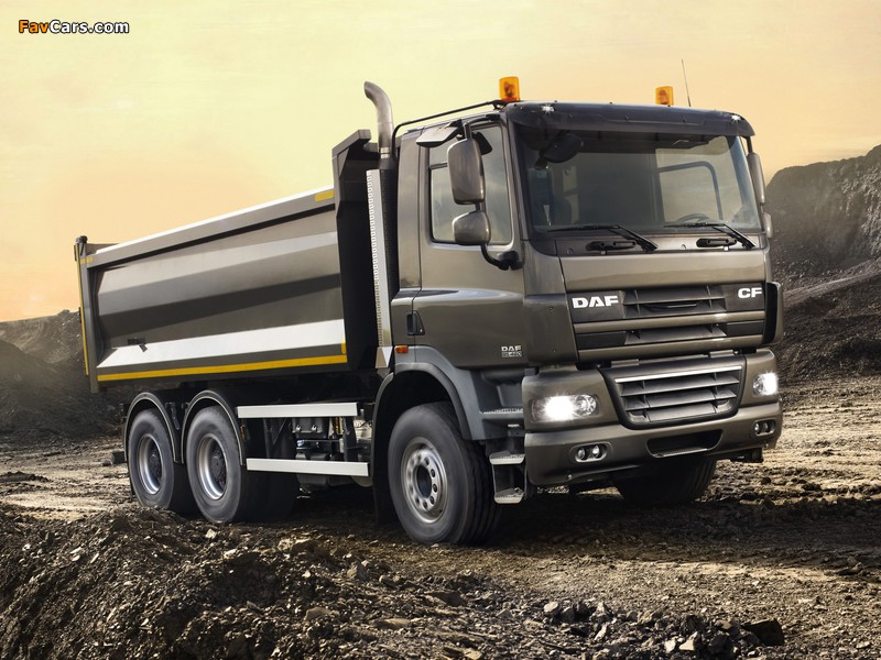 DAF CF85.460 6x4 FAT Day Cab Tipper 2006–13 wallpapers (800 x 600)