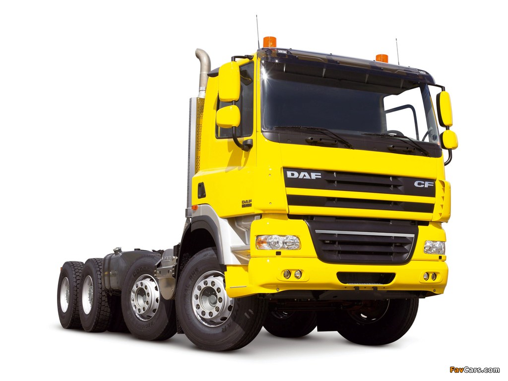 DAF CF85.460 8x4 FAD Day Cab Chassis 2006–13 wallpapers (1024 x 768)