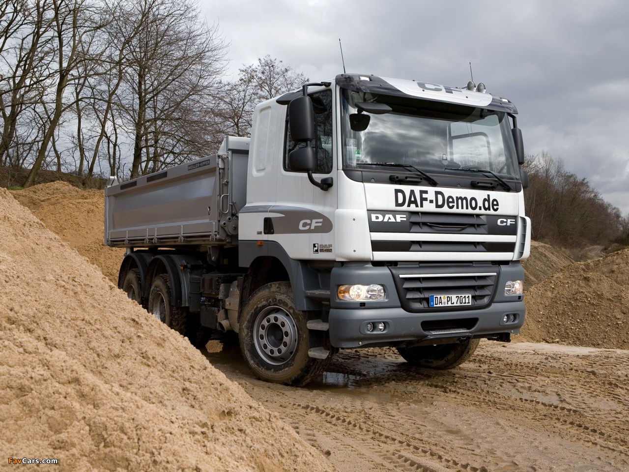 Images of DAF CF85.460 6x4 FAT Sleeper Cab Meiller-Kipper 2006–13 (1280 x 960)