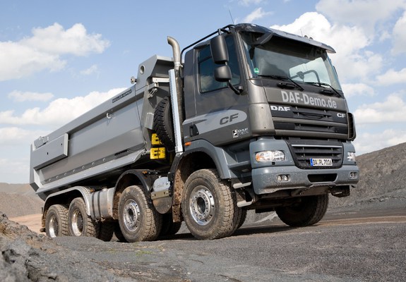 Pictures of DAF CF85.460 8x4 FAD Day Cab Tipper 2006–13