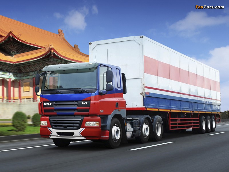 DAF CF85.410 6x2 FTG Sleeper Cab 2006–13 wallpapers (800 x 600)