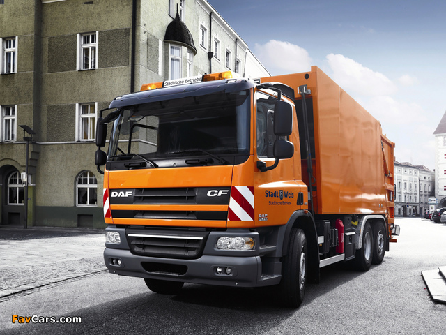 DAF CF75.310 6x2 FAN Day Cab Rolloffcon 2006–13 wallpapers (640 x 480)