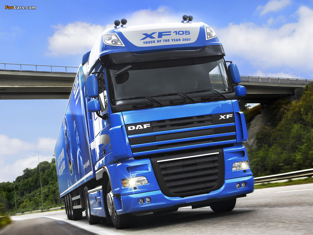 DAF XF105 4x2 FT Super Space Cab 2006–12 wallpapers (1024 x 768)