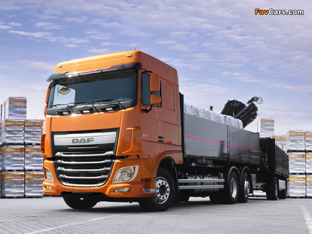 DAF XF 440 6x2 FAS Space Cab 2013 wallpapers (640 x 480)