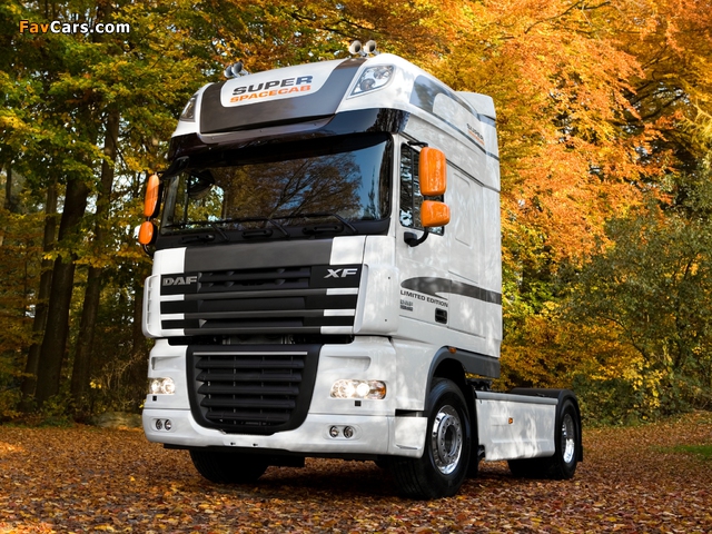 DAF XF105 White Edition 2009 wallpapers (640 x 480)