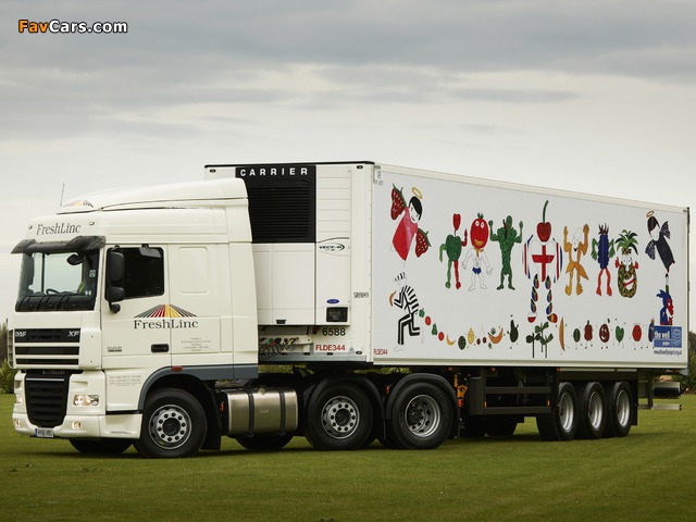 Images of DAF XF105 6x2 FTG Space Cab UK-spec 2006–12 (640 x 480)