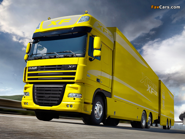 Images of DAF XF105 6x2 FAS Super Space Cab 2006–12 (640 x 480)