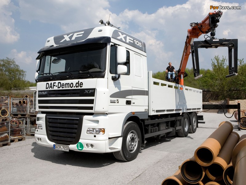 Pictures of DAF XF105 6x2 FAS Space Cab 2006–12 (800 x 600)