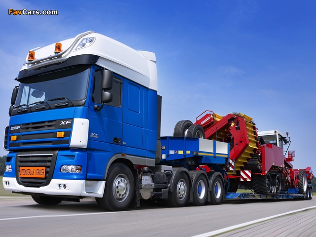 Pictures of DAF XF105 8x4 FTM Space Cab 2006–12 (640 x 480)