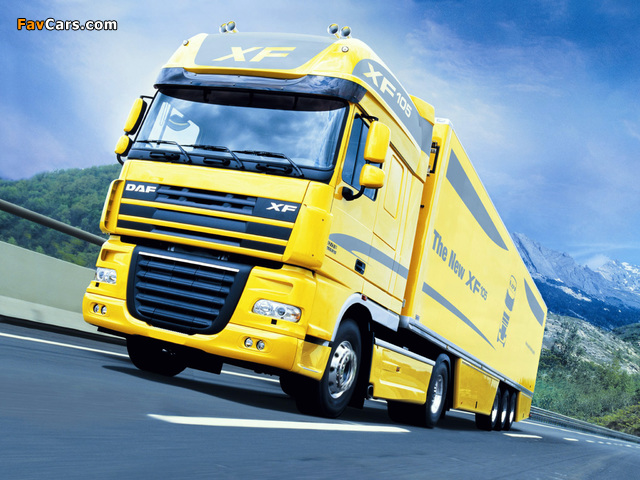 DAF XF105 4x2 FT Super Space Cab 2006–12 wallpapers (640 x 480)