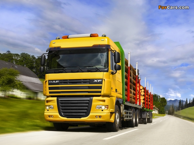 DAF XF105 Timber Truck 2006 wallpapers (640 x 480)