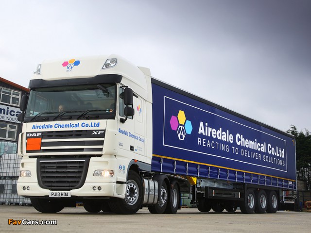 DAF XF105 6x2 FTG Super Space Cab UK-spec 2006–12 wallpapers (640 x 480)