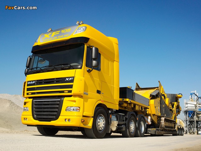 DAF XF105 6x2 FTG Super Space Cab 2006–12 wallpapers (640 x 480)