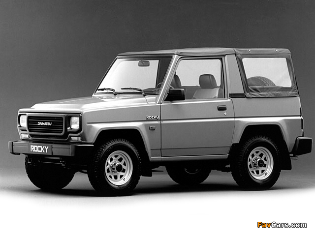 Photos of Daihatsu Rocky Soft Top 1987–93 (640 x 480)