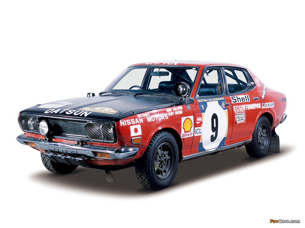 Datsun Bluebird U Sedan Rally Car (610) 1971–73 images (1024 x 768)