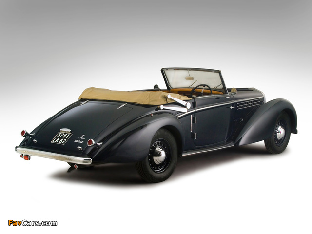 Delage D6-70 Cabriolet by Guillore 1938 wallpapers (640 x 480)