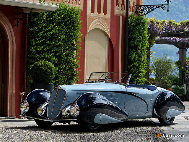 Delahaye 135 M Cabriolet by Figoni & Falaschi 1937 wallpapers (640 x 480)
