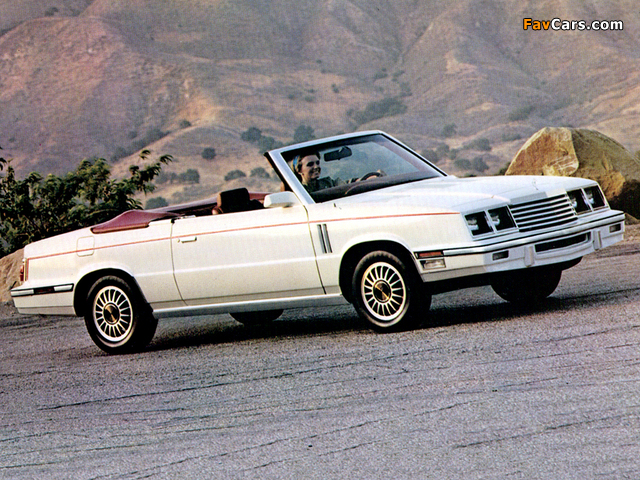 Images of Dodge 600 Convertible 1985 (640 x 480)