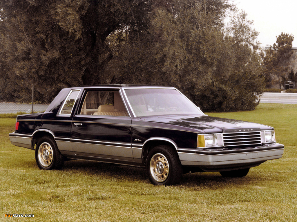 Dodge Aries Coupe 1980–81 photos (1024 x 768)