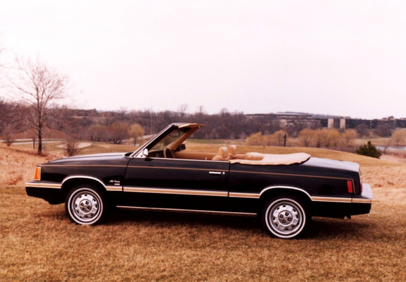 Images of Dodge Aries Convertible by Con-Tec 1981–82