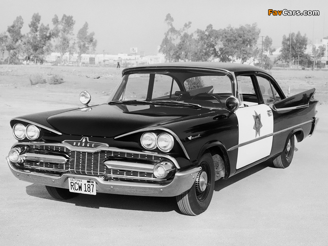 Dodge Coronet Club Sedan Police 1959 wallpapers (640 x 480)