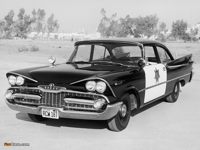 Dodge Coronet Club Sedan Police 1959 wallpapers (800 x 600)