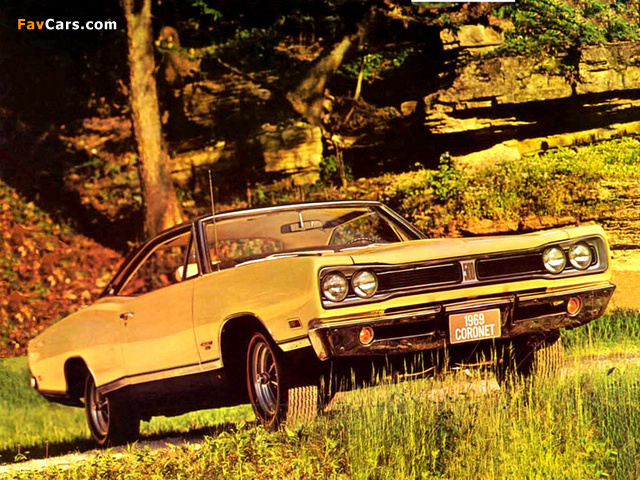 Dodge Coronet 500 Hardtop Coupe (WP23) 1969 pictures (640 x 480)