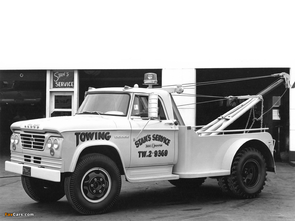 Images of Dodge D500 Tow Truck 1964 (1024 x 768)