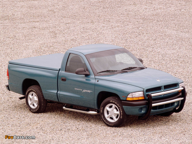 Dodge Dakota Sport Regular Cab 1997–2004 photos (640 x 480)