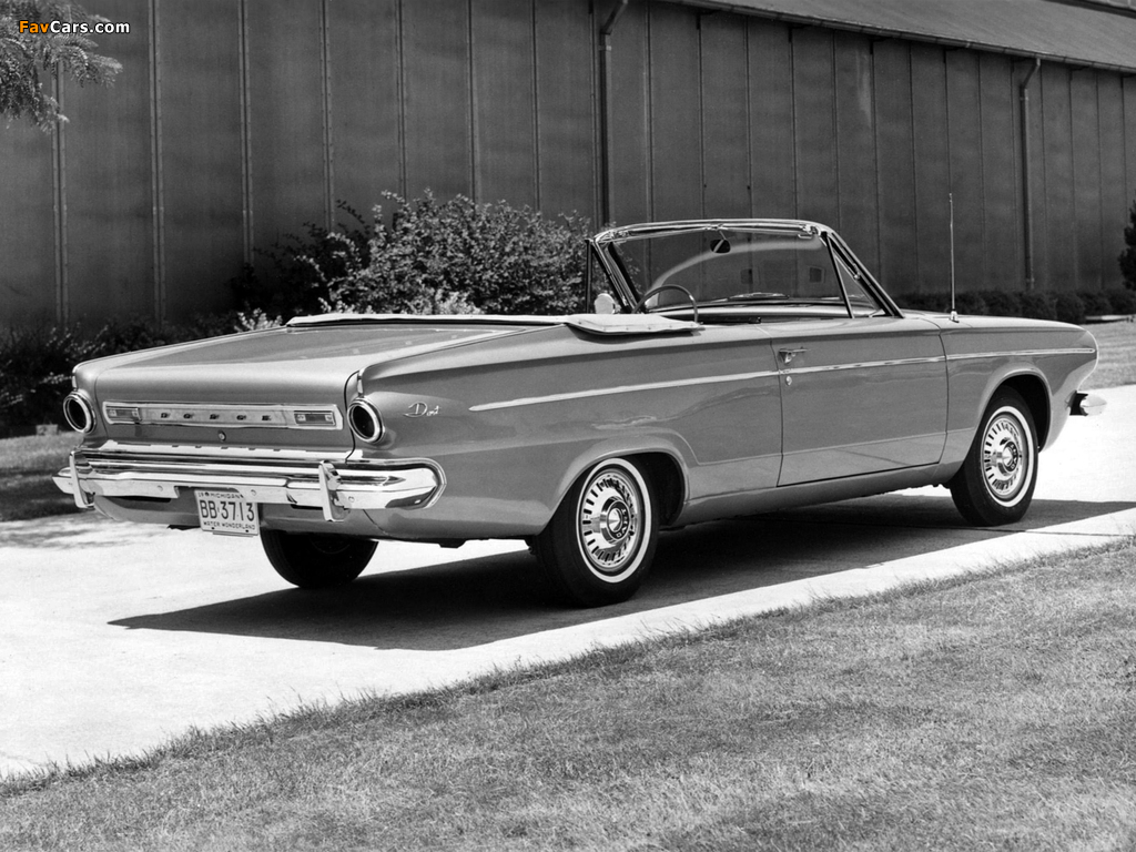 Pictures of Dodge Dart Convertible 1963 (1024 x 768)