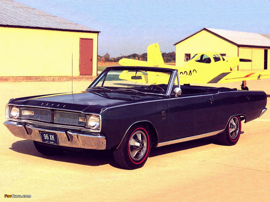 Pictures of Dodge Dart GTS Convertible 1967 (1024 x 768)