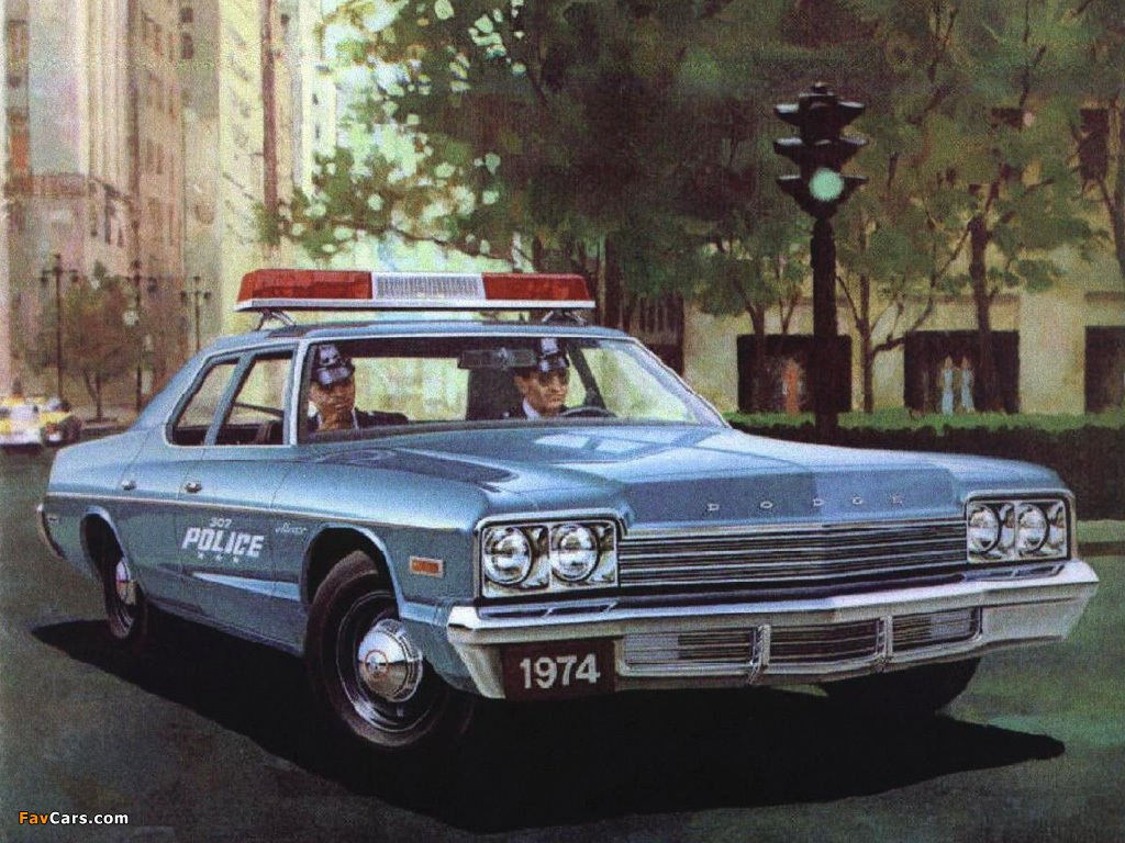 Dodge Monaco Sedan Police 1974 wallpapers (1024 x 768)