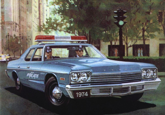 Dodge Monaco Sedan Police 1974 wallpapers