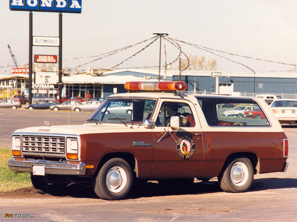 Photos of Dodge Ramcharger Patrol Car 1984 (1024 x 768)